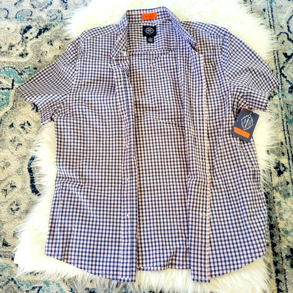 St. John's Bay Short Sleeve  Button-Down Shirt sz L - Picture 6 of 8